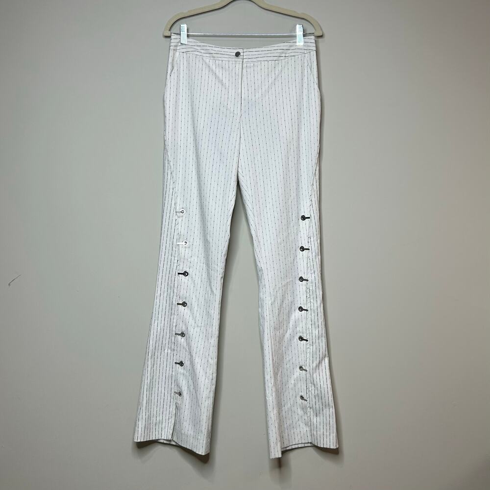 Chelsea and Walker Farrah Flared Pants Size 8 Grommet Detail Fireman Closure - Picture 5 of 16